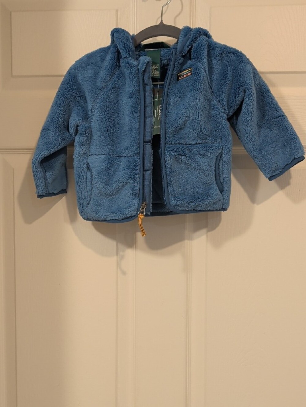 L.L.Bean Kids Hi-Pile Fleece Marine Blue Jacket NWT 6-12 months